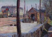 Paul Signac Railway junction near Bois Colombes oil painting